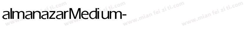 almanazar Medium字体转换